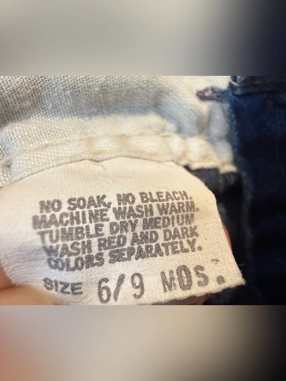 Vintage Oshkosh B'Gosh Footie Denim overalls - made in USA garment workers